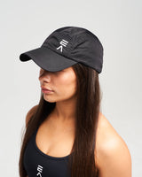 Top view of EVOActive Unisex Core Run Cap with logo visible on the front against a white background