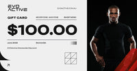 EVOActive gift card with AU$100 value, redeemable storewide for flexible gifting and shopping
